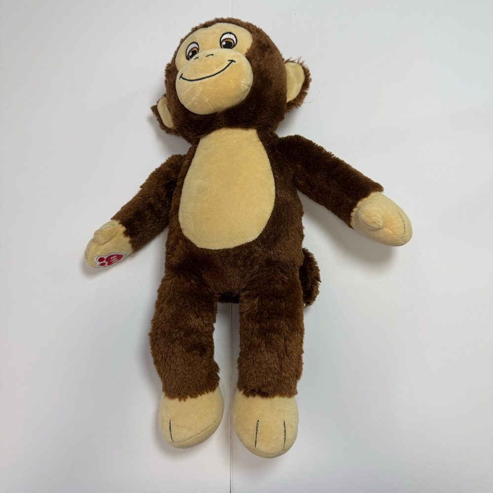 Build-a-bear Brown Plush Monkey Stuffed Animal - Soft Cuddly Toy vintage ~18 in.
